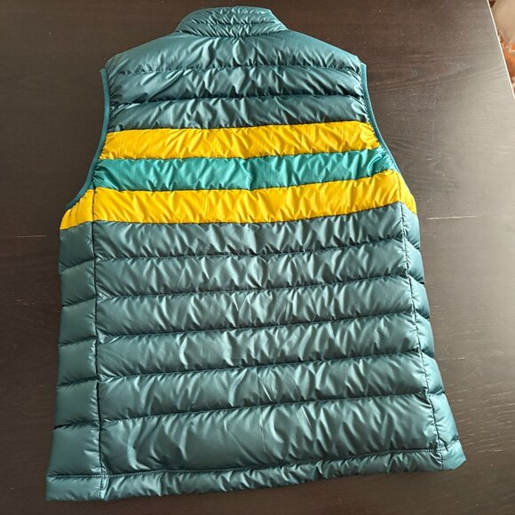 Patagonia Teal and Yellow Puffer Vest (like-new) - Picture 6 of 6
